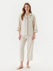 United Colors Of Benetton Piżama 4T3U3P00R Écru Relaxed Fit. Piżamy United Colors of Benetton, bez wzorów, z wiskozy, bez ramiączek. Za 279.99 zł.