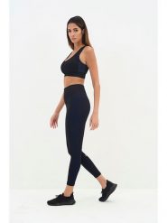 Onamaste Legginsy sportowe "Malte" w kolorze czarnym rozmiar: L/XL. Czarne legginsy Onamaste, l, bez wzorów, z materiału, z podwyższonym stanem, outdoorowe. Za 132.36 zł.