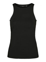 Vero Moda Top "Bianca" w kolorze czarnym rozmiar: S. Czarne topy Vero Moda, s, bez wzorów, bez kołnierzyka, bez ramiączek. Za 37.56 zł.