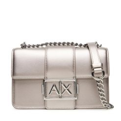 Torebka Armani Exchange. Szare torebki klasyczne Armani Exchange, bez wzorów, bez dodatków. Za 659.99 zł.