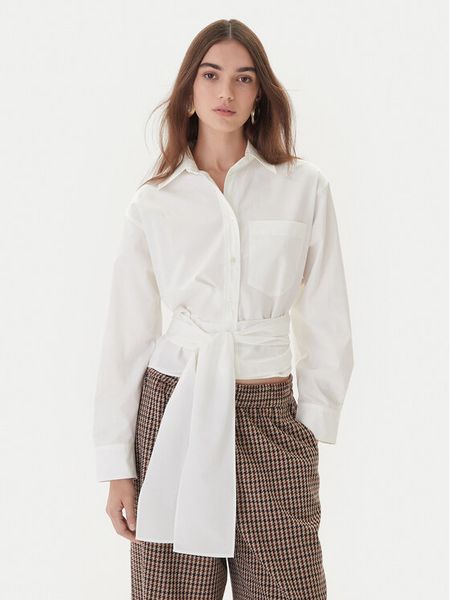 Weekend Max Mara Koszula Fresco 2525116072 Biały Regular Fit. Białe koszule Weekend Max Mara, bez wzorów, z bawełny, bez kołnierzyka, bez ramiączek. Za 979.99 zł.