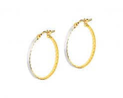 Złote kolczyki - Koła, 22 mm. Żółte kolczyki Apart, złote. Za 419.00 zł.