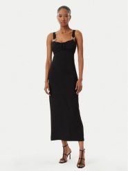 LOLA CASADEMUNT Sukienka koktajlowa MS2616048 Czarny Slim Fit. Czarne sukienki LOLA CASADEMUNT, m, bez wzorów, z wiskozy, wizytowe, bez kołnierzyka, bez ramiączek. Za 839.99 zł.