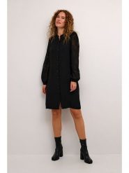 CULTURE Sukienka "Lotte" w kolorze czarnym rozmiar: L. Czarne sukienki Culture, l, bez wzorów, bez kołnierzyka, bez ramiączek, mini. Za 146.95 zł.