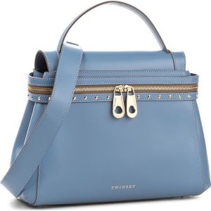 Torebka TWINSET - Cecile Deux OS8TGN Blue Sto 00077. Niebieskie torebki klasyczne Twinset, bez wzorów, ze skóry, bez dodatków. W wyprzedaży za 729.00 zł.