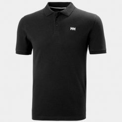 Polo Helly Hansen Transat. Czarne koszulki polo Helly Hansen, na lato, bez wzorów, bez kołnierzyka, bez ramiączek. W wyprzedaży za 213.50 zł.