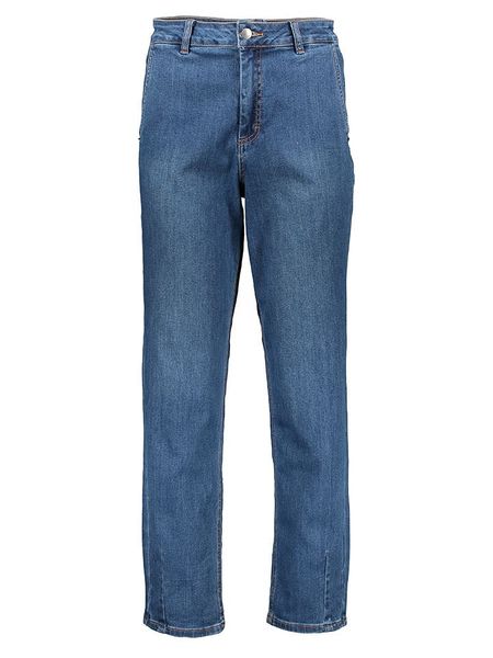 Kaffe Dżinsy - Comfort fit - w kolorze niebieskim rozmiar: 36. Niebieskie jeansy Kaffe, bez wzorów, z podwyższonym stanem. Za 78.10 zł.