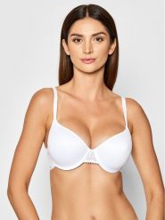 Chantelle Biustonosz z fiszbiną Day To Night C15F60 Biały. Białe biustonosze Chantelle, bez wzorów, z syntetyku. Za 219.99 zł.