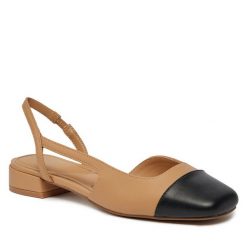 Sandały Aldo. Brązowe sandały Aldo, bez wzorów, bez obcasa, na płaskiej podeszwie, bez zapięcia. Za 279.99 zł.