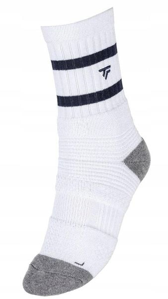 Skarpety tenisowe dla dorosłych Tecnifibre Tech Socks. Białe skarpety TECNIFIBRE, bez wzorów, z bawełny. Za 49.99 zł.