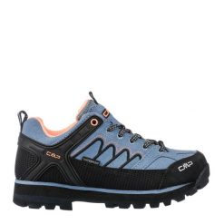 Damskie buty trekkingowe górskie ze skóry zamszowej VIBRAM CMP MOON LOW. Czarne trekkingi CMP, ze skóry, trekkingowe. Za 559.99 zł.