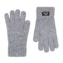 Rękawiczki Kappa. Szare rękawiczki Kappa, bez wzorów, z dzianiny. Za 39.99 zł.