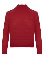 Malo Optimum Sweter w kolorze czerwonym rozmiar: XL. Czerwone swetry Malo Optimum, xl, bez wzorów, z kaszmiru, bez ramiączek. Za 295.99 zł.
