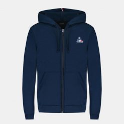 Damska bluza z kapturem zapinana na zamek Le Coq Sportif Essentiel N°1. Niebieskie bluzy Le Coq Sportif, l, bez wzorów, z dresówki, z kapturem. Za 403.00 zł.
