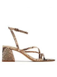 Aldo Sandały 13801090 Brązowy. Brązowe sandały Aldo, bez wzorów, ze skóry, bez obcasa, na słupku, bez zapięcia. Za 429.99 zł.