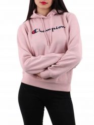 Bluza na co dzień damska CHAMPION z kapturem. Czerwone bluzy Champion, xs, bez wzorów, z bawełny, z kapturem. Za 259.00 zł.