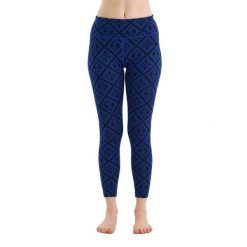 Venus - Legginsy termoaktywne (100% Merino / 230g/m²). Niebieskie bielizna sportowa WOOLONA, m, bez wzorów, z wełny. Za 390.00 zł.