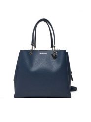 Emporio Armani Torebka Y3D158 YFN6E MB209 Granatowy. Niebieskie torebki klasyczne Emporio Armani, bez wzorów, ze skóry, bez dodatków. Za 649.99 zł.
