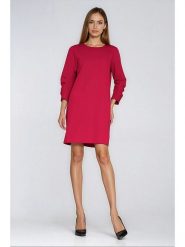 Nife Sukienka w kolorze czerwonym rozmiar: 40. Czerwone sukienki Nife, bez wzorów, bez kołnierzyka, bez ramiączek, mini. Za 172.08 zł.