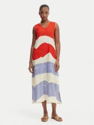 Iconique Sukienka letnia Casey IC26-081 Kolorowy Relaxed Fit. Sukienki Iconique, na lato, xl, bez wzorów, z bawełny, bez kołnierzyka, bez ramiączek. Za 399.99 zł.