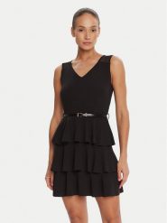 Rinascimento Sukienka koktajlowa CFC0126150003 Czarny Regular Fit. Czarne sukienki Rinascimento, m, bez wzorów, z syntetyku, wizytowe, bez kołnierzyka, bez ramiączek. Za 479.99 zł.
