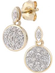 Revoni Złote kolczyki-wkrętki z diamentami rozmiar: onesize. Żółte kolczyki Revoni, z diamentem, złote. Za 1,177.66 zł.