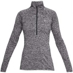 Bluza fitness damska Under Armour Tech 1/2 Zip - Twist. Szare bluzy Under Armour, xs, bez wzorów, z poliesteru, bez kaptura. Za 219.99 zł.