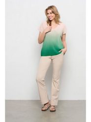 &Co Woman Koszulka "Jade" w kolorze jasnoróżowo-zielonym rozmiar: XXL. Brązowe bluzki &Co Woman, xxl, bez wzorów, bez kołnierzyka, bez ramiączek. Za 146.95 zł.