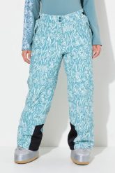 Damskie Spodnie narciarskie wodoodporny regulowane zapięcie na rzep z recyklingu. Zielone spodnie narciarskie Ulla Popken, plus size, bez wzorów, z elastanu, narciarskie. Za 639.99 zł.