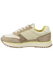 GANT Footwear Skórzane sneakersy "Bevinda" w kolorze beżowo-żółtym rozmiar: 39. Brązowe trampki GANT Footwear, bez wzorów, z materiału, bez zapięcia. Za 224.88 zł.