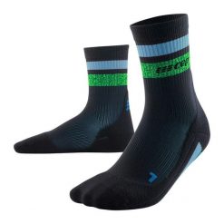Skarpety kompresyjne damskie sportowe CEP Miami Vibes 80's krótkie. Czarne skarpety CEP, bez wzorów, z elastanu. Za 74.00 zł.