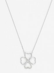 DIAMANTA Złoty naszyjnik "Roselani" z diamentami - dł. 42 cm rozmiar: onesize. Szare naszyjniki DIAMANTA, z diamentem, złote. Za 990.67 zł.