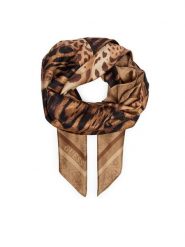 Guess Chusta AW5684 POL20 Brązowy. Brązowe rękawiczki Guess, z aplikacjami, z poliesteru. Za 194.99 zł.