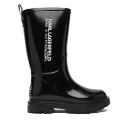 Kalosze KARL LAGERFELD. Czarne kalosze KARL LAGERFELD, bez wzorów. Za 669.99 zł.