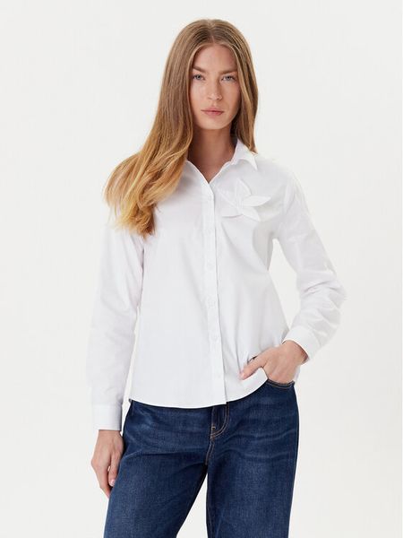 Tatuum Koszula Susan T2504.084 Biały Regular Fit. Białe koszule Tatuum, bez wzorów, z bawełny, bez kołnierzyka, bez ramiączek. Za 133.99 zł.