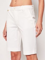 Lauren Ralph Lauren Szorty materiałowe Bsr-Btms 200661653 Biały Regular Fit. Białe szorty Lauren Ralph Lauren, bez wzorów, z bawełny. Za 509.99 zł.