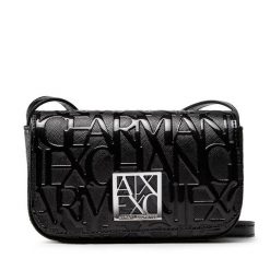 Torebka Armani Exchange. Czarne listonoszki Armani Exchange, bez wzorów, bez dodatków. Za 309.99 zł.