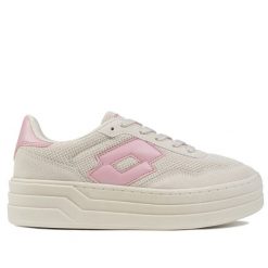 Buty damskie sportowe na platformie Lotto STALIOT. Brązowe obuwie sportowe Lotto, bez zapięcia, trekkingowe. Za 139.00 zł.