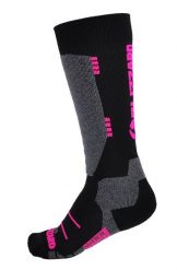 Skarpety narciarskie Blizzard Wool Sport Ski Merino black/pink. Czarne skarpety BLIZZARD, bez wzorów, z bawełny. Za 59.00 zł.