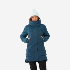 Kurtka narciarska damska Wedze 500 Warm Long. Niebieskie kurtki narciarskie WED'ZE, xl, bez wzorów, bez kaptura, narciarskie. Za 599.99 zł.