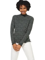 Heine Bluzka w kolorze zielonym rozmiar: 38. Zielone bluzki Heine, bez wzorów, bez kołnierzyka, bez ramiączek. Za 34.99 zł.