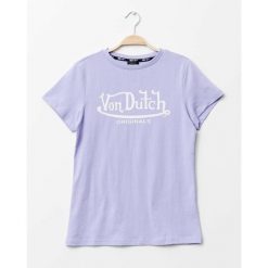 Koszulka damska Von Dutch Alexis. Białe bluzki Von Dutch, bez wzorów, sportowe, bez kołnierzyka, bez ramiączek. Za 221.00 zł.