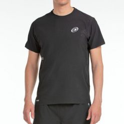 Bullpadel Licio T-shirt. Czarne t-shirty bullpadel, bez wzorów, bez kołnierzyka, bez ramiączek. Za 254.30 zł.