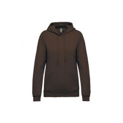Bluza damska z kapturem Kariban. Brązowe bluzy KARIBAN, xl, bez wzorów, z bawełny, z kapturem. Za 181.00 zł.