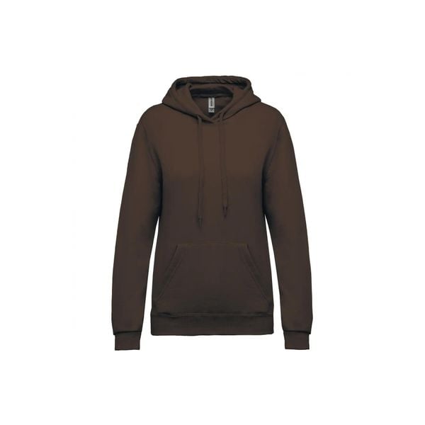 Bluza damska z kapturem Kariban. Brązowe bluzy KARIBAN, xl, bez wzorów, z bawełny, z kapturem. Za 139.00 zł.
