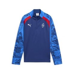 Młodzieżowa bluza piłkarska Neymar Jr Playmaker z zamkiem 1/4 PUMA. Biała bluzy sportowe Puma, m, bez wzorów, bez kaptura. Za 199.00 zł.