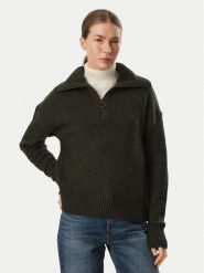 Barbour Sweter Lavensdale LKN1579OL71 Zielony ciemny Relaxed Fit. Zielone swetry Barbour, bez wzorów, z wełny, bez ramiączek. Za 724.99 zł.