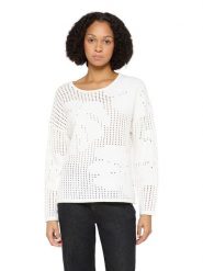 CARTOON Sweter w kolorze białym rozmiar: 46. Białe swetry Cartoon, bez wzorów, bez ramiączek. Za 130.99 zł.