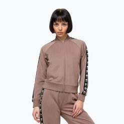 Bluza damska Pitbull Verona Collar Zip. Brązowe bluzy PITBULL, m, bez wzorów, z elastanu, bez kaptura. Za 199.99 zł.