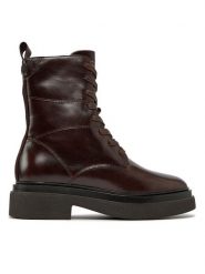 Gant Trzewiki Zandrin Mid Boot 27541381 Brązowy. Brązowe botki GANT, bez wzorów, ze skóry, bez obcasa, na płaskiej podeszwie, bez zapięcia. Za 1,019.00 zł.
